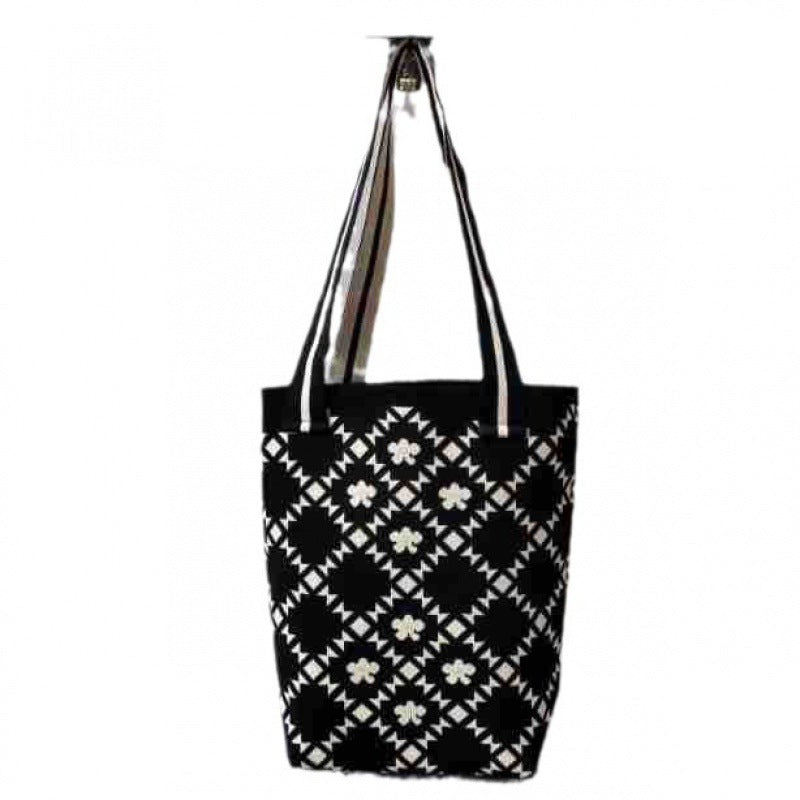 Women's niche design knitted shoulder bag, suitable for shopping, commuting, bucket bag, backpack, crossbody bag