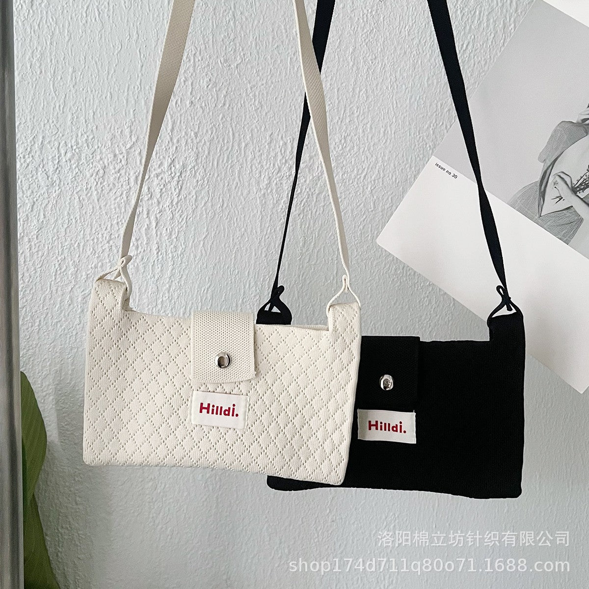 New cross-border Japanese and Korean style dopamine solid color shoulder bag, casual and versatile key coin purse, crossbody phone bag for women.